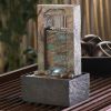 Accent Plus Lighted Architectural Tabletop Fountain