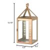 Accent Plus Rose Gold Stainless Steel Caring Lantern - 14 inches