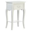 Accent Plus Romantic Country White Night Stand or Accent Table