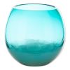 Accent Plus Fish Bowl Style Vase - Aqua Gradient 7.25 inches