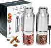 Gravity Electric Salt and Pepper Grinder Set - Automatic Pepper or Salt Mill Shaker;  Spice Grinder Battery-Operated with Adjustable Coarseness; One H