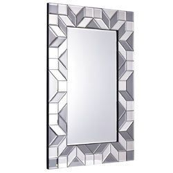 23.5" x 35.5" Rectangular Wall-Mounted Vanity Glass Mirror