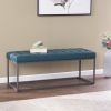 Ciarin Upholstered Hallway Bench - Blue