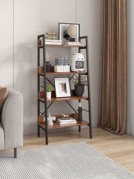 DN 4 LAYER DISPLAY BOOKSHELF H LADDER SHELF STORAGE SHELVES RACK SHELF UNIT METAL FRAME; TIGGER; 1 pc per carton