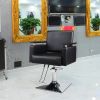 Hydraulic Barber Chair; Heavy-Duty Styling Chair with 360 Degree Rotation for Barber Shop; Beauty Salon; Spa; Tattoo Shop; Black