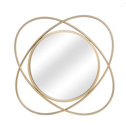 Free shipping Iron Wall Mirror Decorative Mirror 22Inch,Gold  YJ