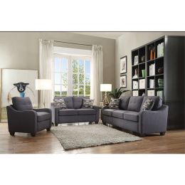 Cleavon II Loveseat w/2 Pillows in Gray Linen YJ