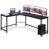 L-shaped computer desk corner workstation study game table home office