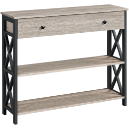 Vintage MDF Console Table; Gray