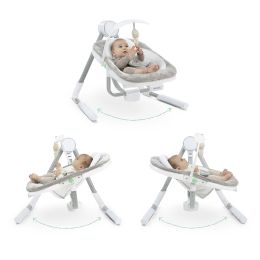 5-Speed Multi-Directional Portable Baby Swing with Vibration - Spruce (Unisex)