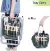 9 PCS Garden Tools Set Ergonomic Wooden Handle Sturdy Stool with Detachable Tool Kit Perfect for Different Kinds of Gardening