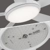 52 In Intergrated LED Ceiling Fan Lighting with White ABS Blade