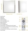 17.6 Inch Square Modern 48W Dimmable LED Ceiling Light with Remote Recessed Ceiling Light with Memory Function 3 Colors