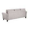 79.9" Modern Living Room Sofa Linen Upholstered Couch Furniture for Home or Office ; Light Grey; (3-Seat; Old Sku:WF288519AAR)