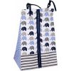 Bacati Elephants 10 Piece Crib Bedding Set; Blue/Gray