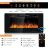 36" Electric Fireplace Recessed Slim Wall Heater