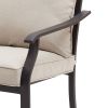 Outdoor Stationary Dining Chairs â€“ 2 Pack; Beige