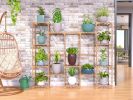 Plant Stand; Wood Indoor Outdoor Tiered Plant Shelf; 6 Tiers 14 Potted; Multi-Functional Creative Plant Shelves Ladder Plant Holder for Indoor Outdoor