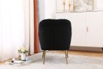 Modern Mid Century Chair Tufted Sherpa Armchair for Living Room Bedroom Office Easy Assemble