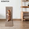 Fluffydream Cat Scratcher with Cat Toys Ball Track; Build-in Ball; L-Shaped Scratcher; Cardboard Lounge Bed; Stable and Durable; Furniture Protector;