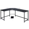 L-shaped computer desk corner workstation study game table home office