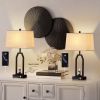 Metal USB Table Lamp (Set of 2)