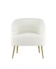 Trezona Accent Chair; White Faux Sherpa AC00125