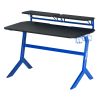 Techni Sport Blue Stryker Gaming Desk; Blue