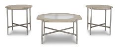 Ashley Varlowe Bisque Contemporary Table (Set of 3) T278-13