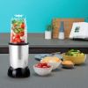 Essential Personal Blender;  Silver - 250W Motor with Tall Cup;  stainless steel cross blade and 1 to-go lid