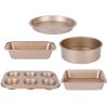 5Pcs Nonstick Bakeware Set Baking Tray Ovenware Sheet Kit