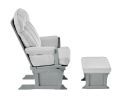 Victoria Glider And Ottoman In Gray/Light Gray