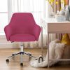 Vanbow.Home Office Chair ; Swivel Adjustable Task Chair Executive Accent Chair with Soft Seat