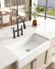 30&quot;L x 19&quot; W Farmhouse/Apron Front White Ceramic Kitchen Sink