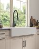 30&quot;L x 19&quot; W Farmhouse/Apron Front White Ceramic Kitchen Sink