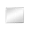 30x26 inch Double door mirror medicine cabinet Surface Mount or Recess aluminum