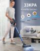 Cordless Vacuum Cleaner 400W 33KPA Stick Vacuum Cleaner with Touch Screen 45 Mins Runtime Battery 1 .2L Large Dust Cup Ultra Quiet Lightweight For Pet