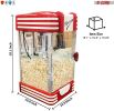 Commercial Popcorn Machine Also used in Home; Party; Movie Theater Style 8 oz. Ounce Antique 300 Watts Big Grande Size 5 Core-POP-850