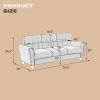 79.9" Modern Living Room Sofa Linen Upholstered Couch Furniture for Home or Office ; Light Grey; (3-Seat; Old Sku:WF288519AAR)