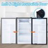 Compact refrigerator with freezer; 3.2 Cu.ft Mini Fridge with Reversible Door; 5 Settings Temperature Adjustable for Kitchen; Bedroom; Dorm; Apartment