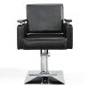 Hydraulic Barber Chair; Heavy-Duty Styling Chair with 360 Degree Rotation for Barber Shop; Beauty Salon; Spa; Tattoo Shop; Black