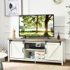 TV Stand Media Center Console Cabinet Sliding Barn Door TV's 60 Inch