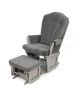 Victoria Glider And Ottoman In Gray/Dark Gray