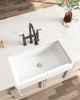 30&quot;L x 19&quot; W Farmhouse/Apron Front White Ceramic Kitchen Sink