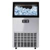 Freestanding Commercial Ice Maker Machine 100LBS/24H;  Auto-Clean Built-in Automatic Water Inlet Clear Ice Cube Maker with Scoop;  Ideal for Supermark