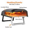 Geek Chef Gas Pizza Oven, Pizza Ovens for Outside Propane, Outdoor Ovens with 13 inch Pizza Stone, Portable Gas Pizza Oven with Foldable Legs, Pizza O