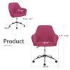 Vanbow.Home Office Chair ; Swivel Adjustable Task Chair Executive Accent Chair with Soft Seat