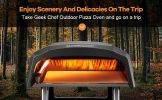 Geek Chef Gas Pizza Oven, Pizza Ovens for Outside Propane, Outdoor Ovens with 13 inch Pizza Stone, Portable Gas Pizza Oven with Foldable Legs, Pizza O