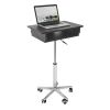 Techni Mobili Folding Table Laptop Cart; Graphite