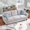 79.9" Modern Living Room Sofa Linen Upholstered Couch Furniture for Home or Office ; Light Grey; (3-Seat; Old Sku:WF288519AAR)